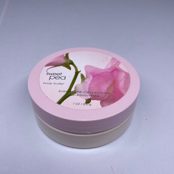 Bath & Body Works Sweet Pea Body Butter 7 oz Shea Rare Discontinued Retired - Picture 1 of 4
